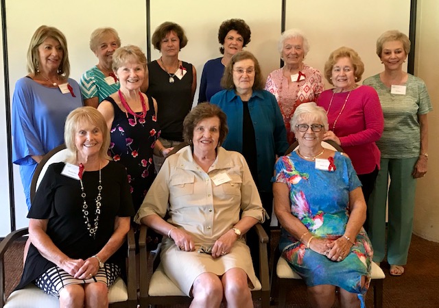 Veteran members gathered at the October luncheon.