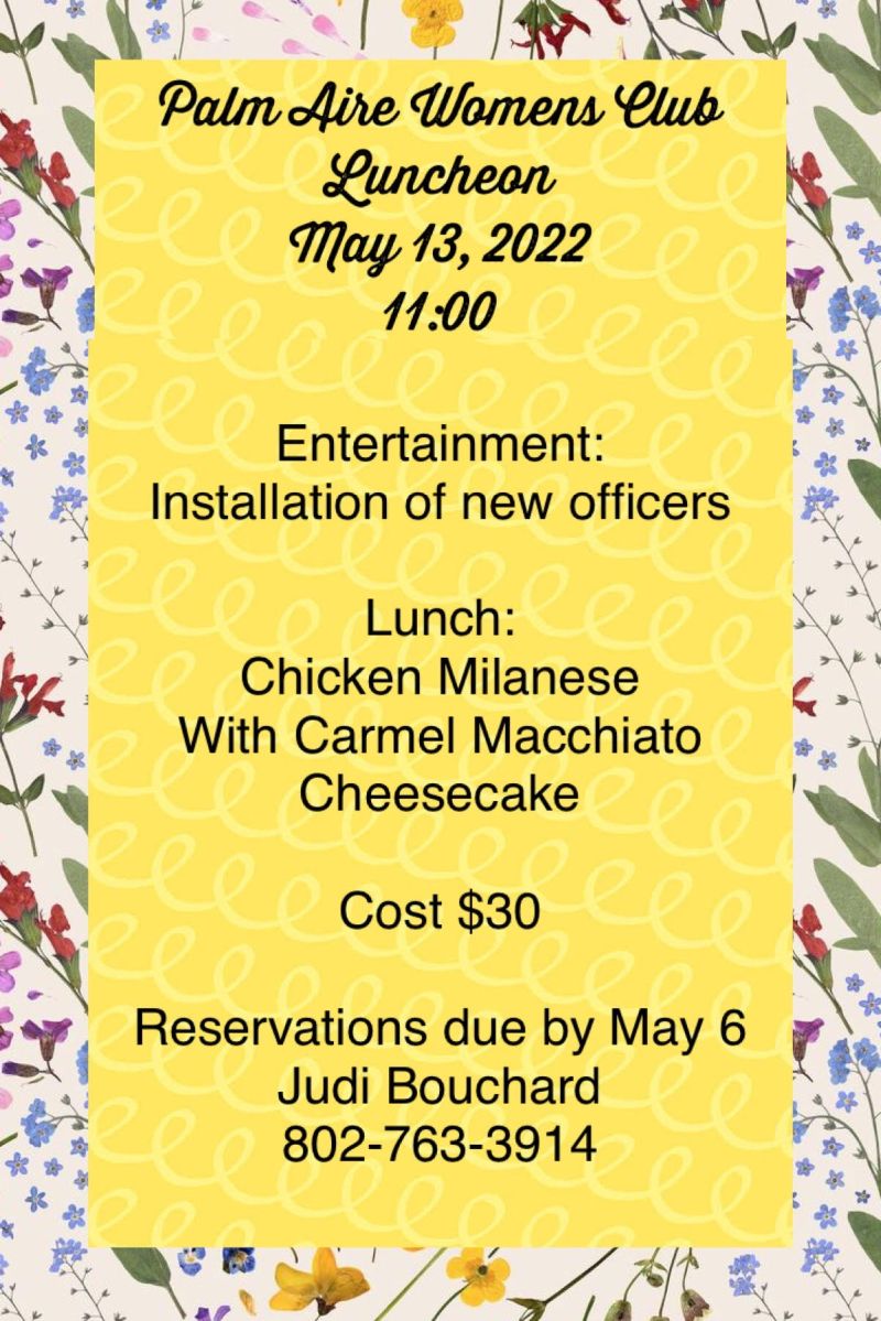 May 2022, Luncheon